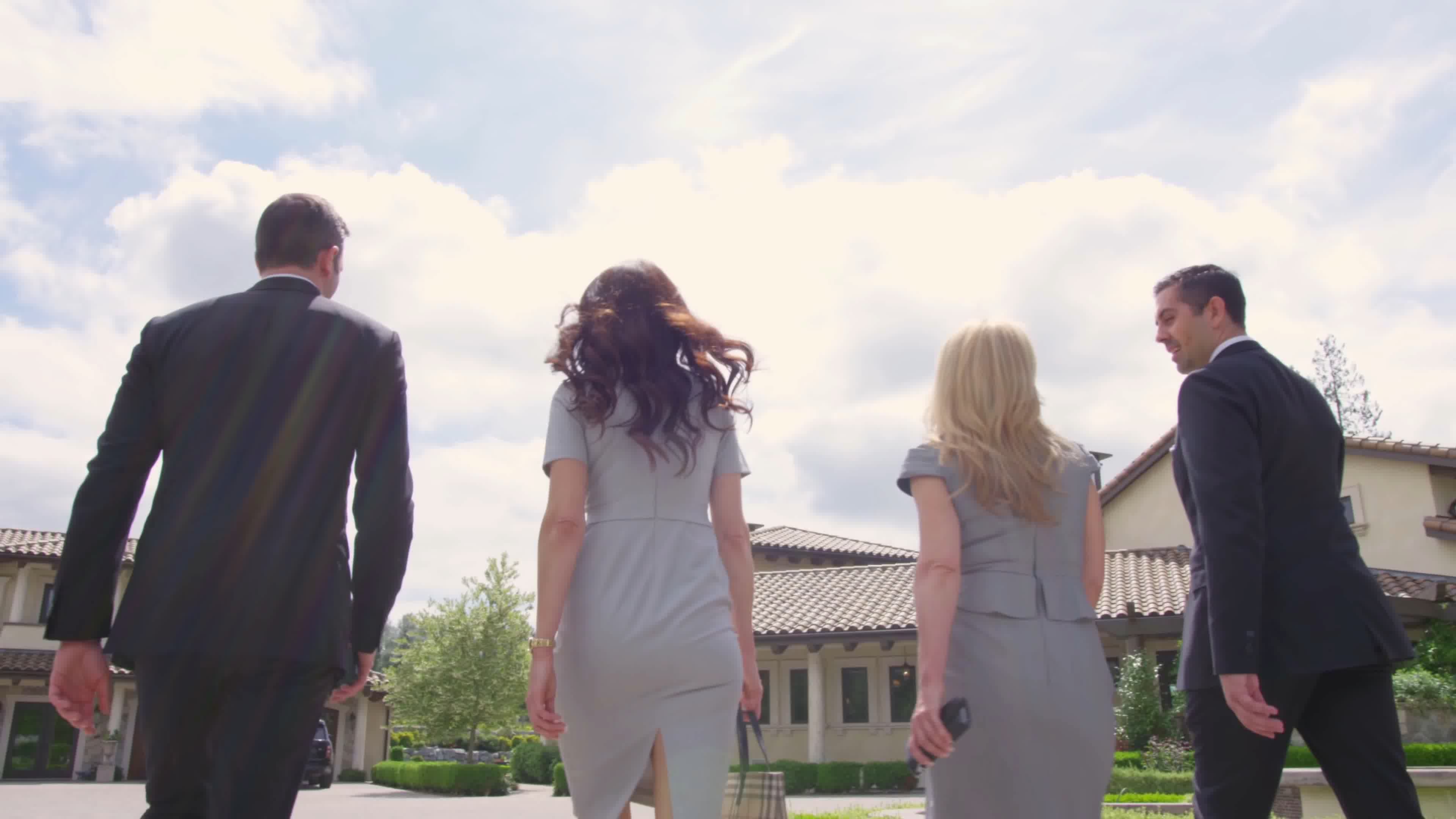 豪华别墅，成功人士，商务聚会4k