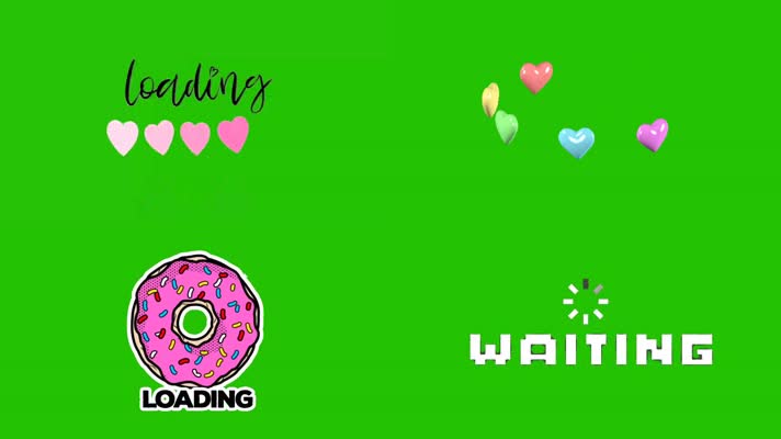 绿幕视频素材进度条