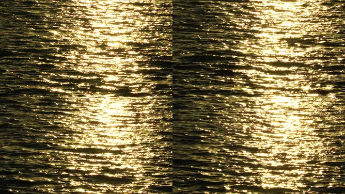 水面波光粼粼，波光点点