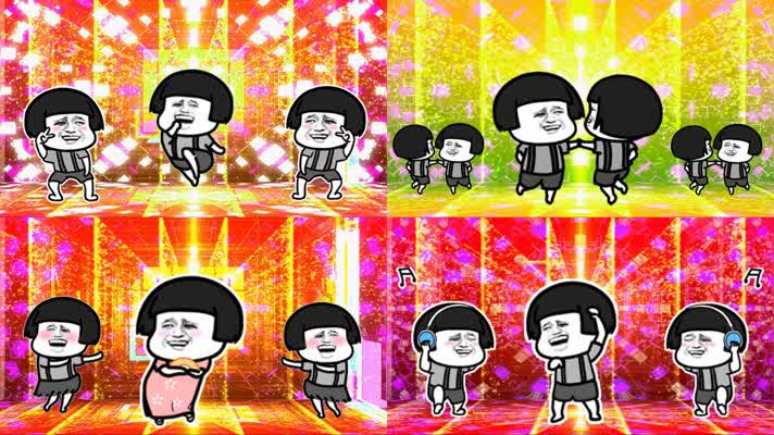 抖音蘑菇头表情包魔性搞笑C哩C哩热舞成品