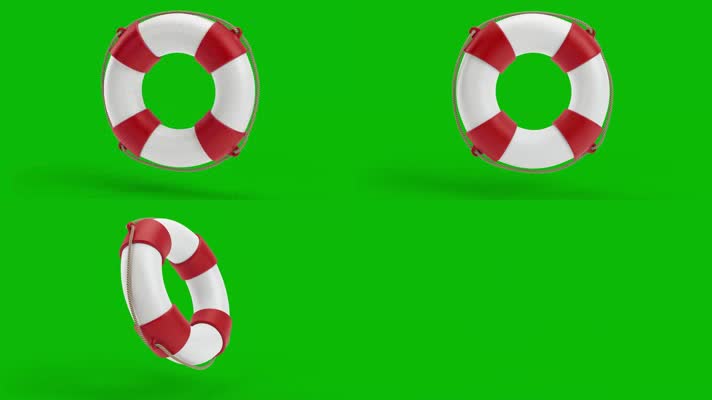 绿幕视频素材救生圈