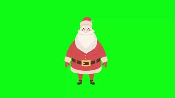 绿幕视频素材圣诞老人
