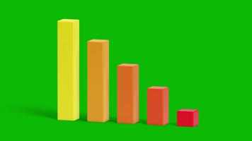 绿幕视频素材条形图表