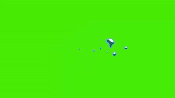 绿幕视频素材水花