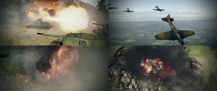 战争动画，坦克大战，激情陆战