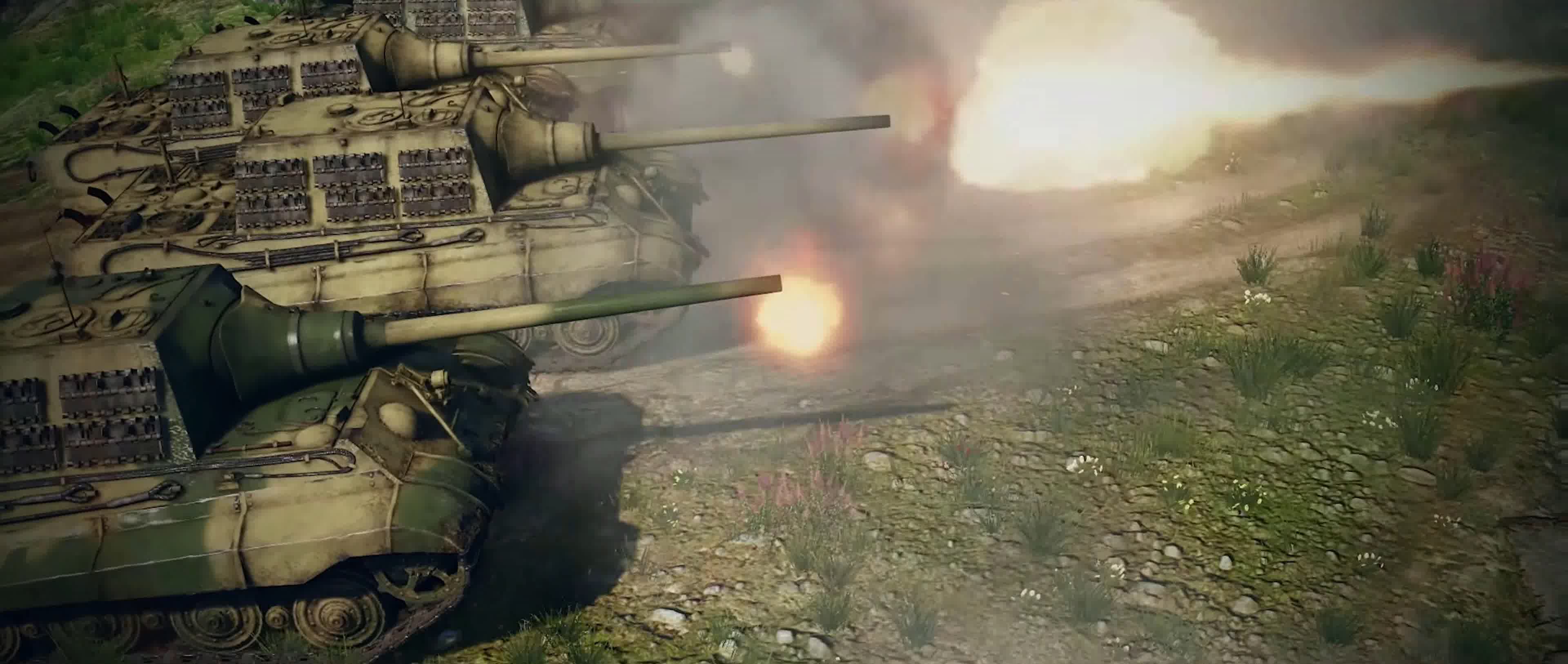 战争动画，坦克大战，激情陆战