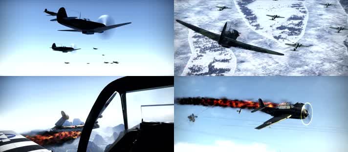 战争动画，二战战机，激情空战