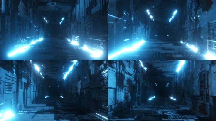 科幻无尽头隧道穿梭 1