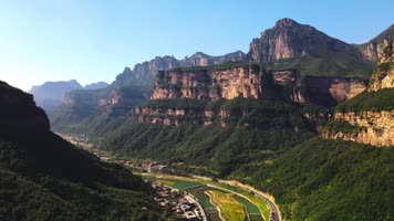 【4k原创】晋豫太行山大峡谷航拍旅游宣传