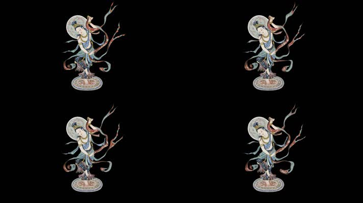 【透明通道】敦煌飞天