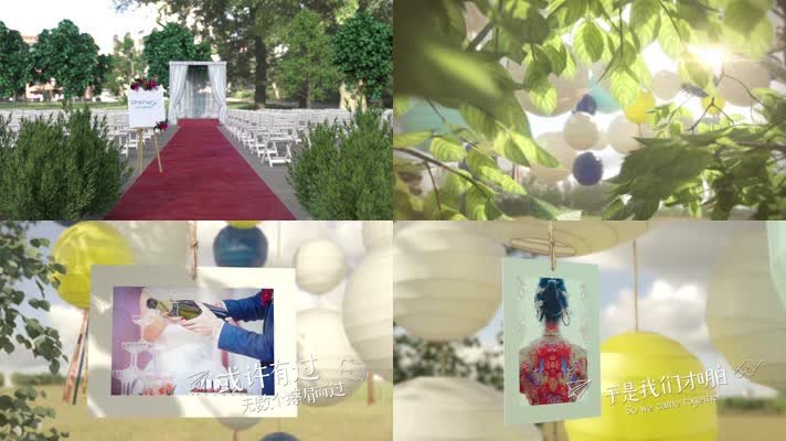 创意高端求婚表白往后余生婚礼视频