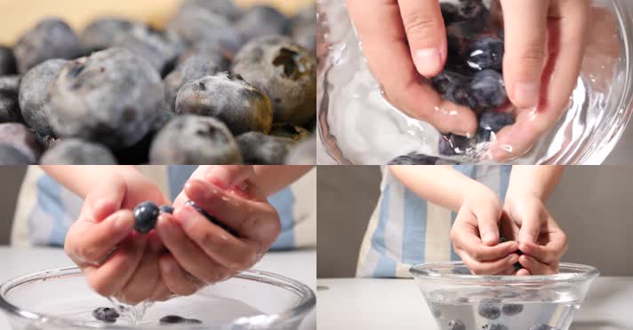 09 蓝莓清洗镜头一组 厨房 制作 营养