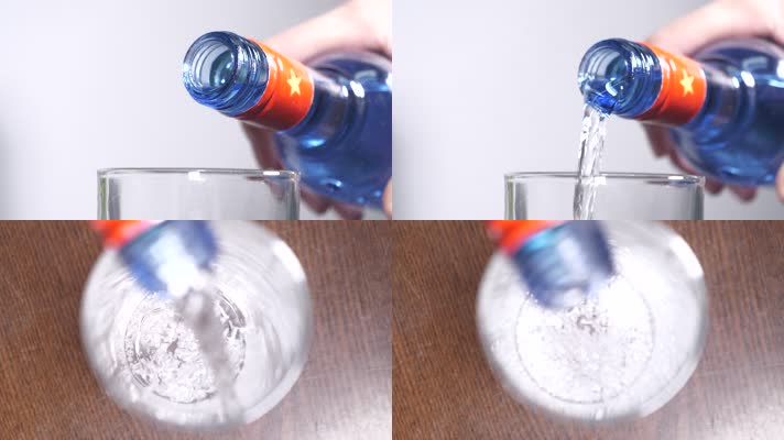 53倒酒白酒红星二锅头倒酒