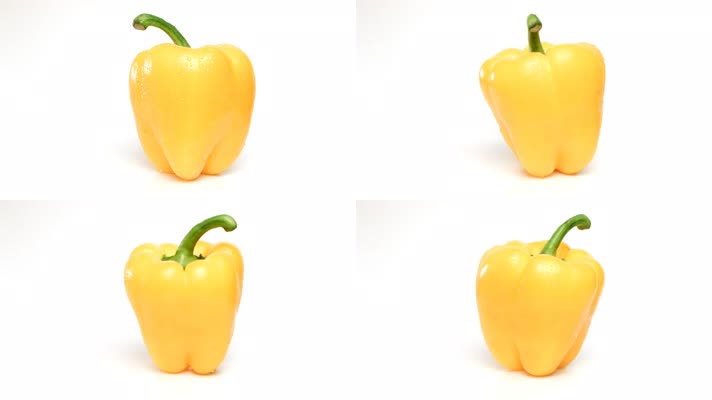 一只黄色菜椒，健康膳食