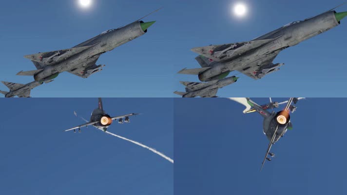 战争动画，中国战机，空战击落敌机
