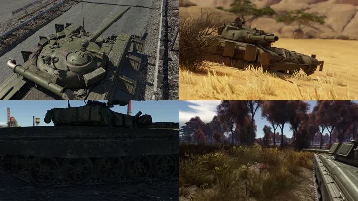 战争动画，苏联坦克，火力进攻