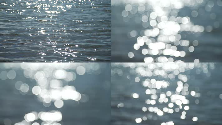 水面波光，清晰到模糊，唯美浪漫