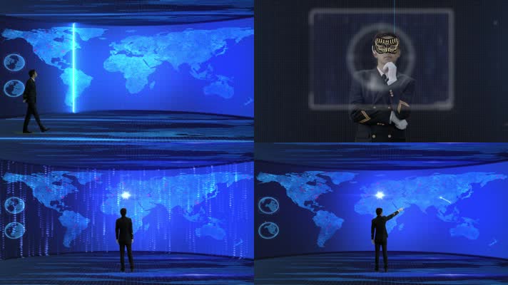 人物抠像合成虚拟科技全息投影