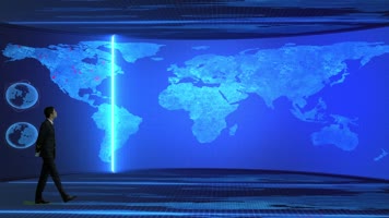 人物抠像合成虚拟科技全息投影