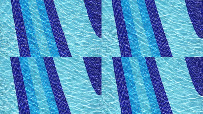 游泳池，蓝色纹理水面