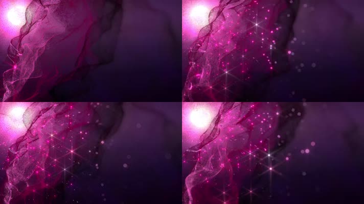 粒子紫色波浪