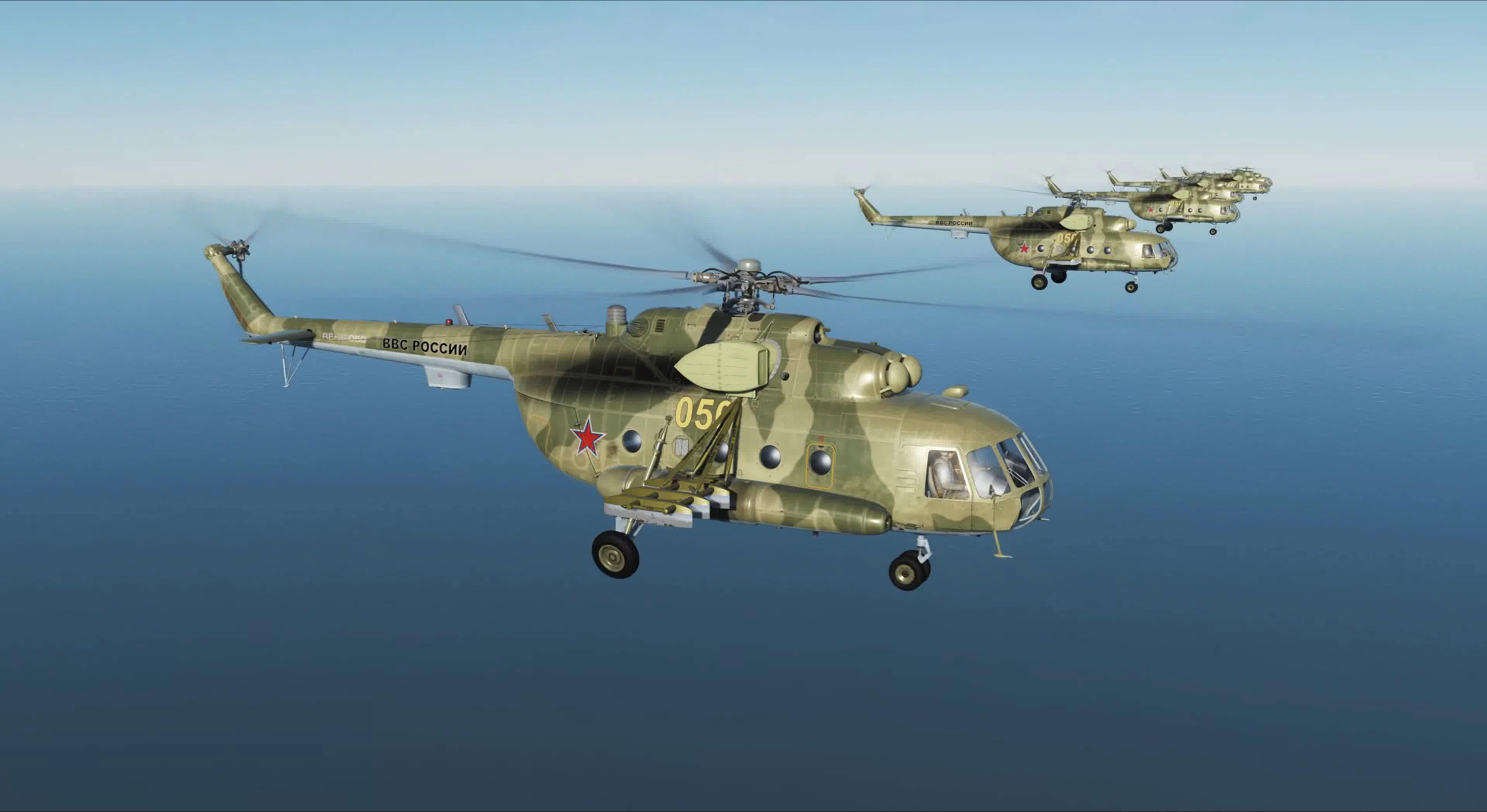 战争动画，武装直升机，攻击地面目标