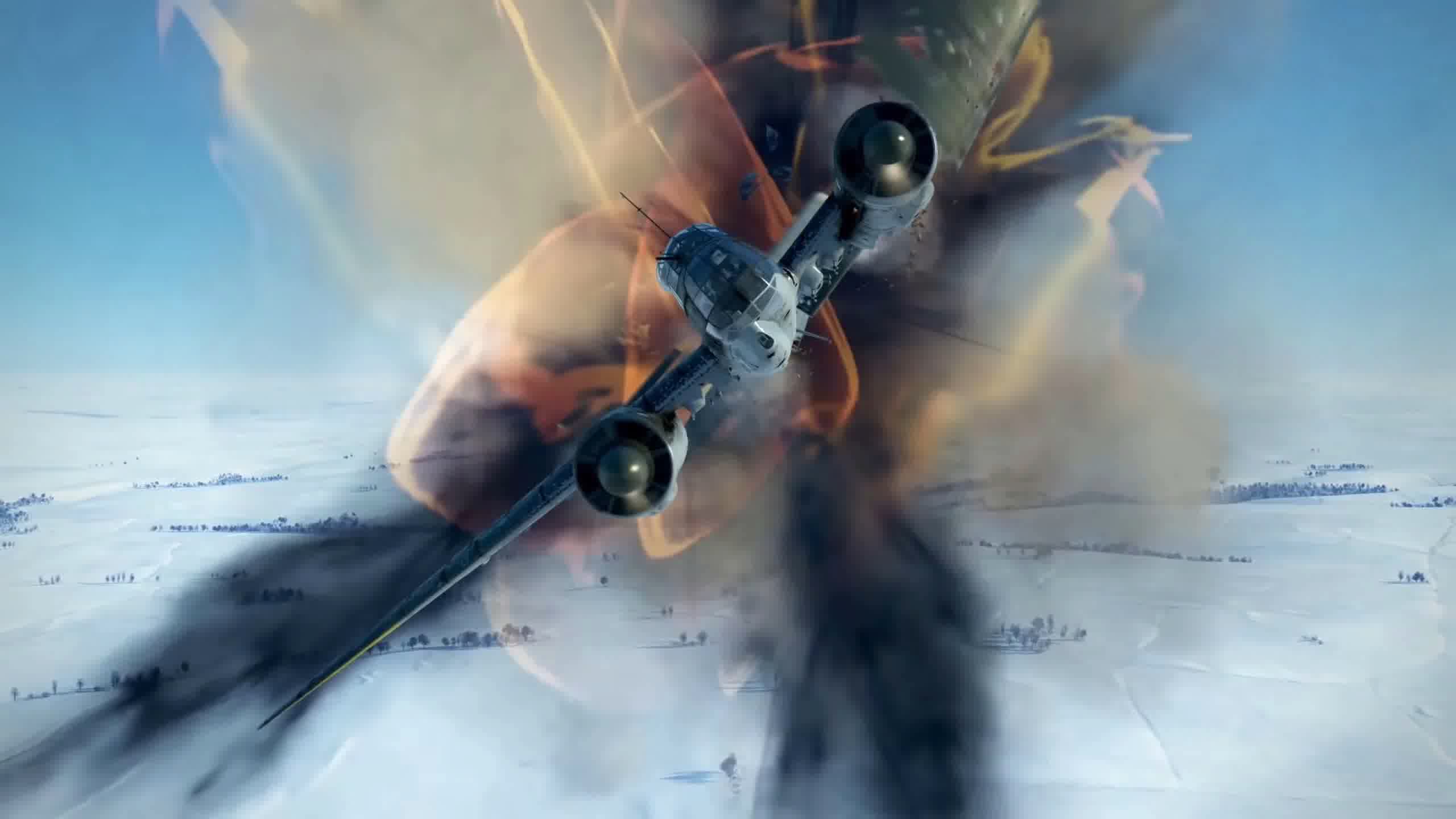 战争动画，战机空战，击落战机