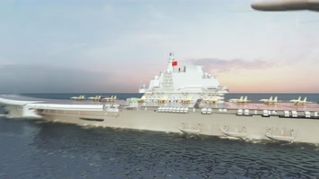 8K三维航母飞机