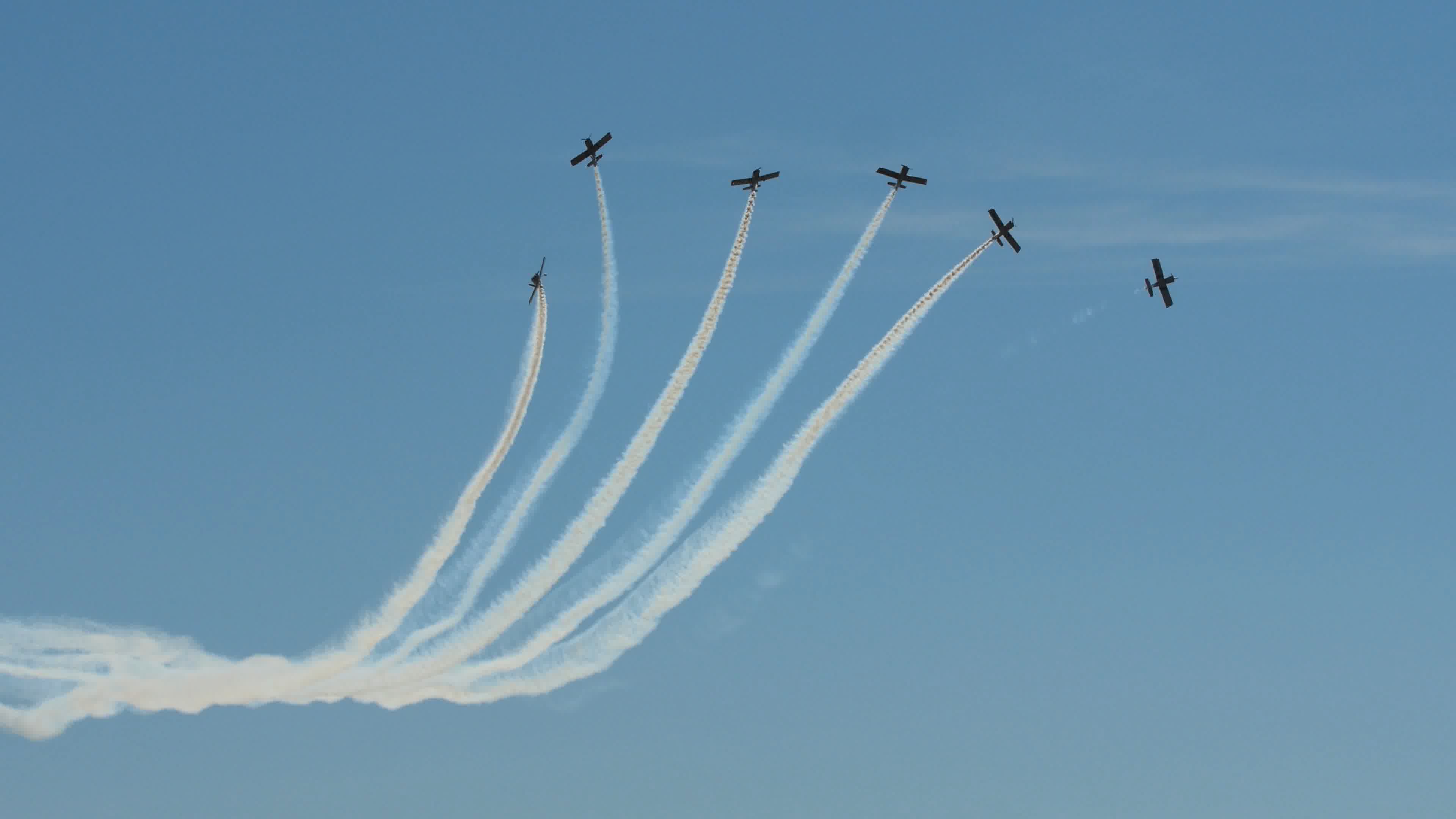 飞行表演，航空展飞机飞行表演编队