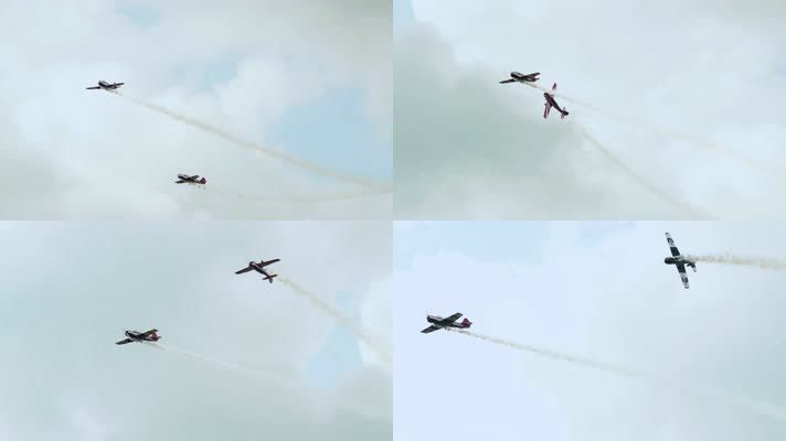 螺旋桨飞机飞行表演