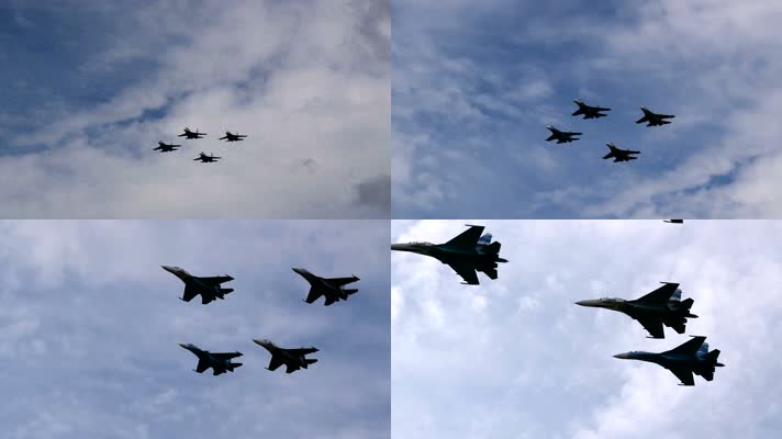 战斗机飞行表演 (2)