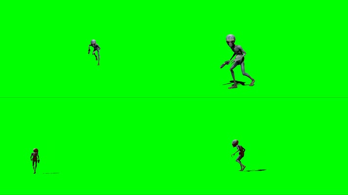 绿幕视频素材ET外星人