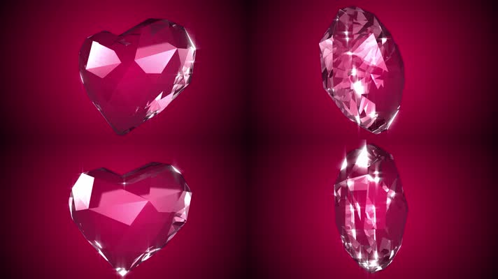 情人节钻石，水晶爱心，心形钻石