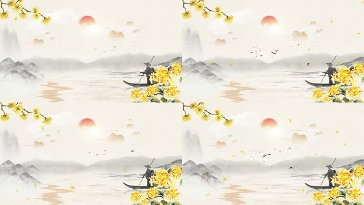 水墨·金秋视频素材