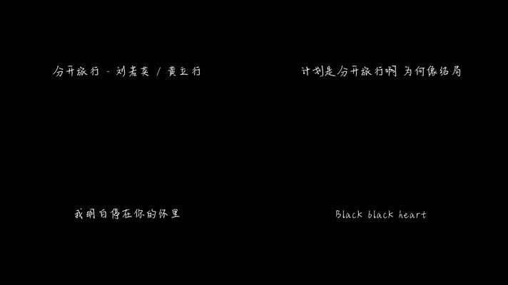 刘若英 - 分开旅行（1080P）
