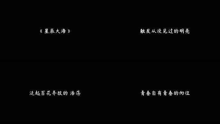 星辰大海 - 华语群星（4K）