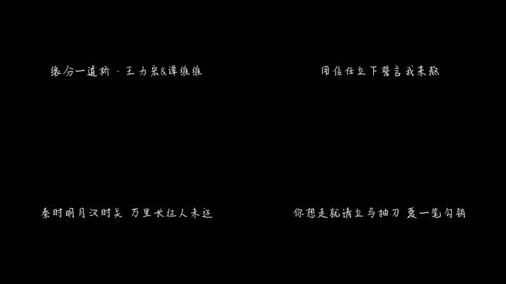 王力宏 - 缘分一道桥（1080P）