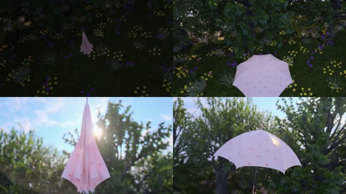 雨伞创意视频