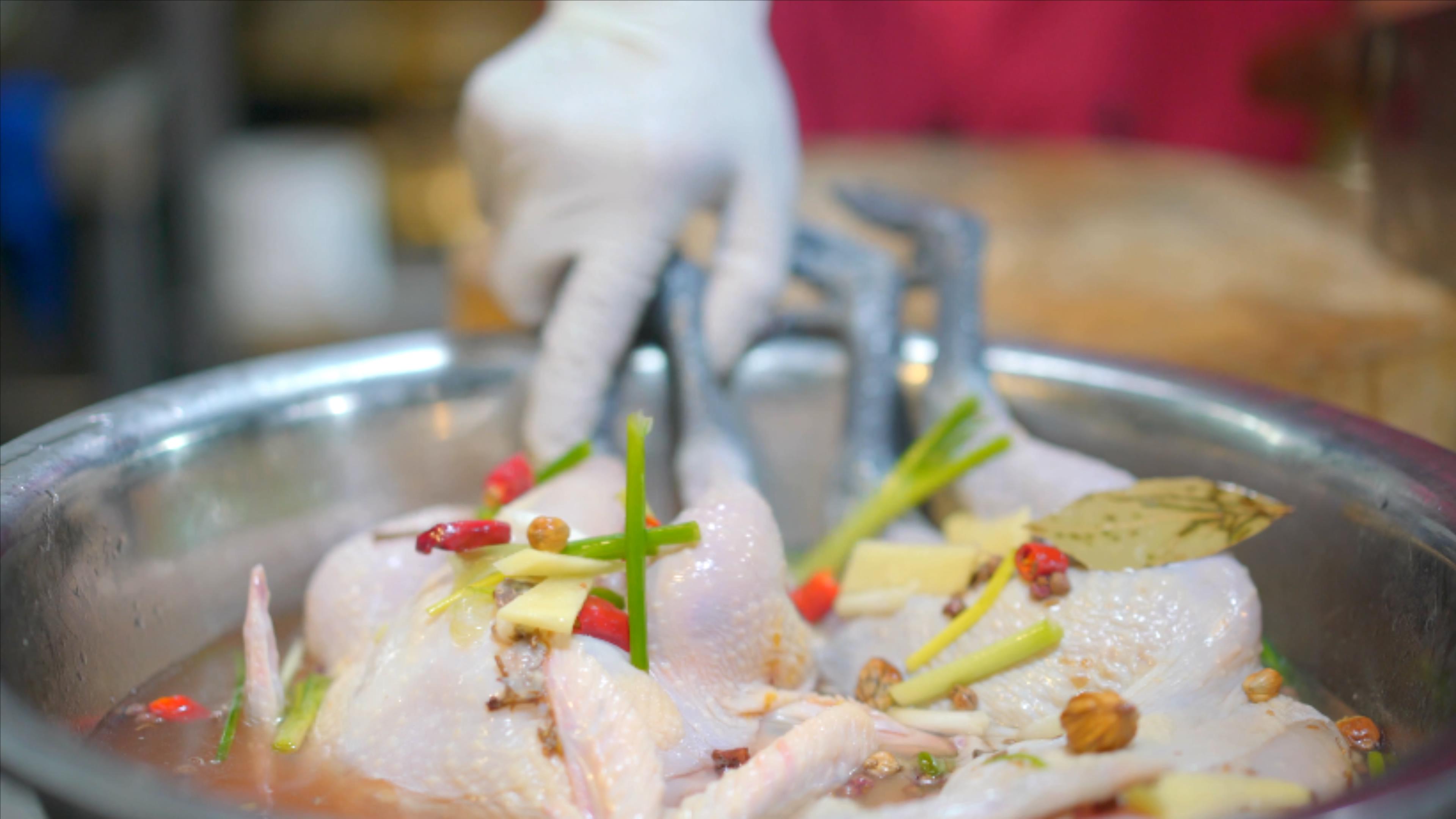 各种海鲜肉食配菜摆盘4K 各种海鲜肉食配菜摆盘4K