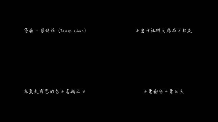 停格 - 蔡健雅（1080P）