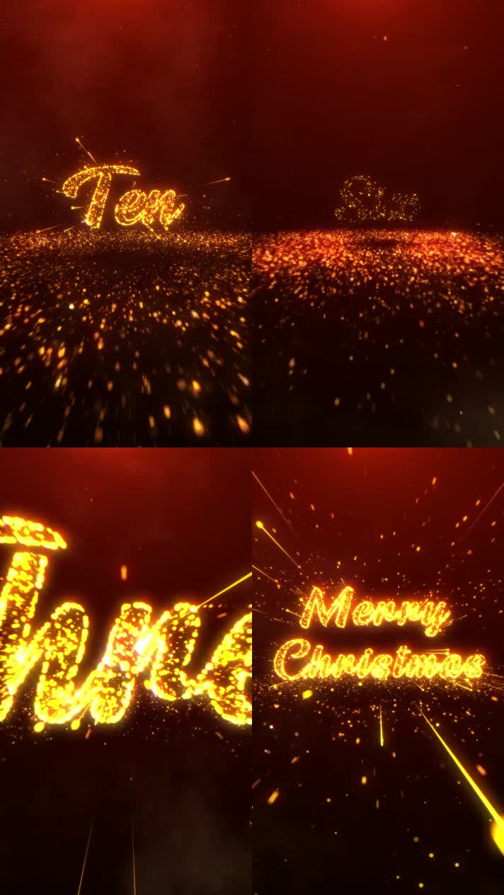 粒子类倒计时圣诞【视频素材】