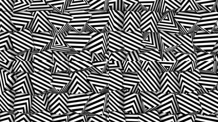 黑白方块波纹迷幻