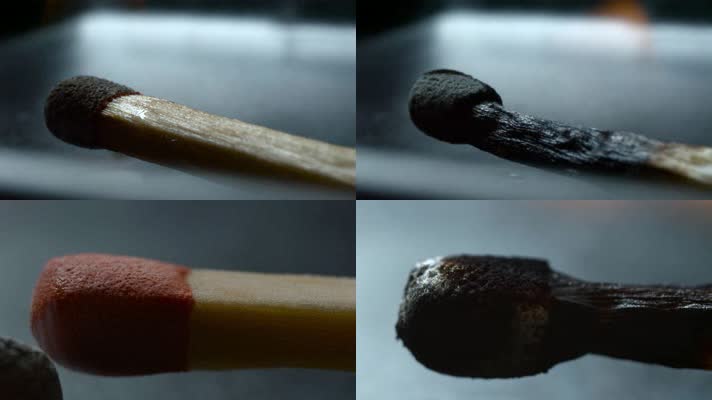 火柴燃烧到熄灭，擦火柴划火柴