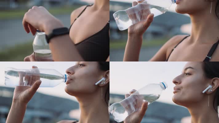口渴喝水，补充水分，运动喝水