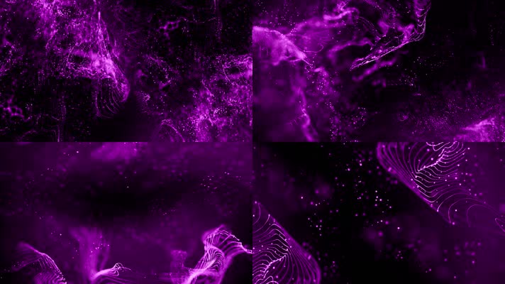 粒子动态背景-紫色