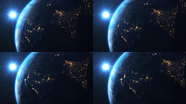 【4K】地球夜景
