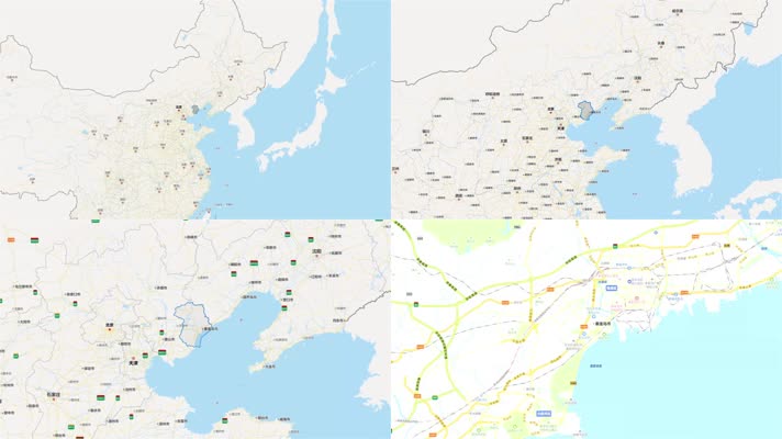 秦皇岛市区域平面地图