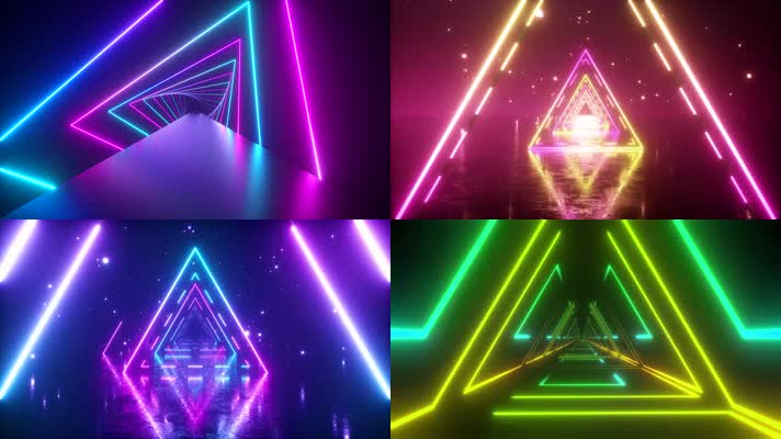 动感光线穿梭背景