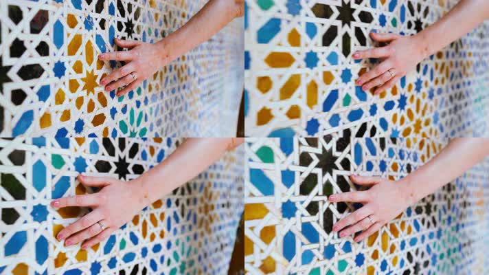 美女旅游，清真寺，伊斯兰国家阿拉伯国家