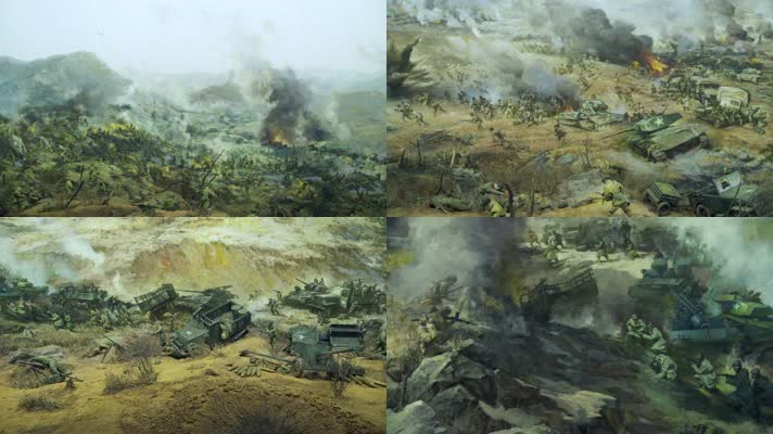 朝鲜战场彩色全景